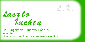 laszlo kuchta business card